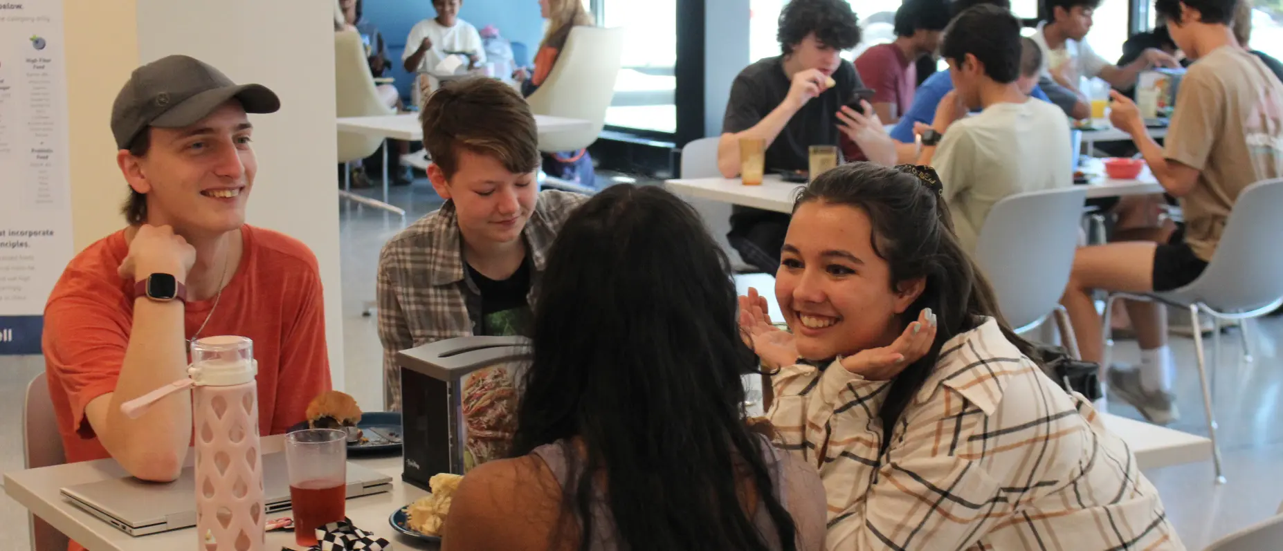 Students in Durham dining hall